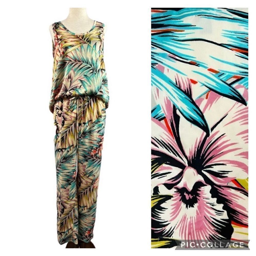 The Limited Tropical Two Piece Pant/Sleeveless Aloha Top Set